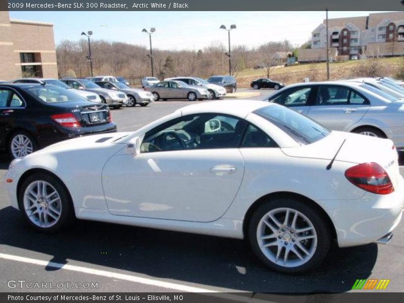 Arctic White / Black 2009 Mercedes-Benz SLK 300 Roadster