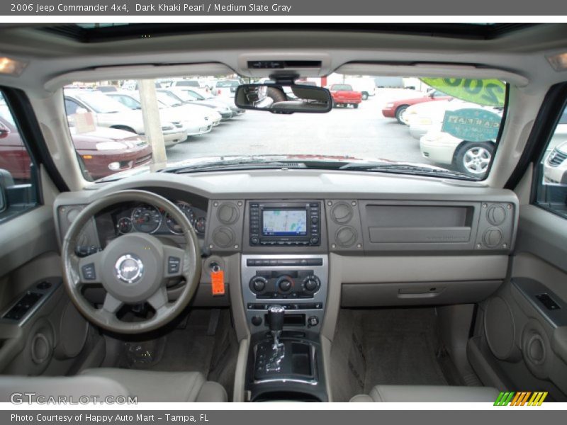 Dark Khaki Pearl / Medium Slate Gray 2006 Jeep Commander 4x4