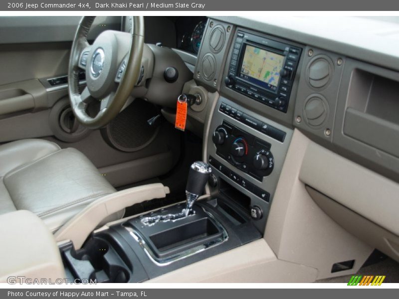 Dark Khaki Pearl / Medium Slate Gray 2006 Jeep Commander 4x4