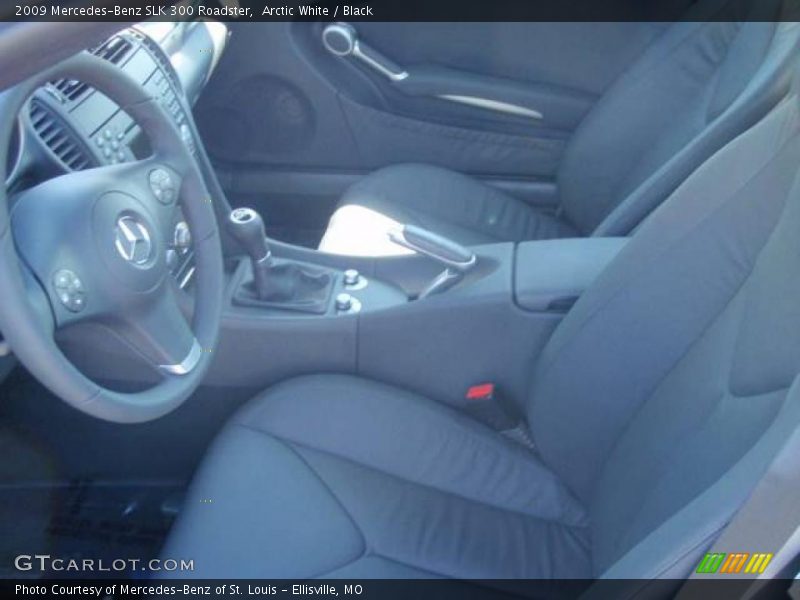 Arctic White / Black 2009 Mercedes-Benz SLK 300 Roadster