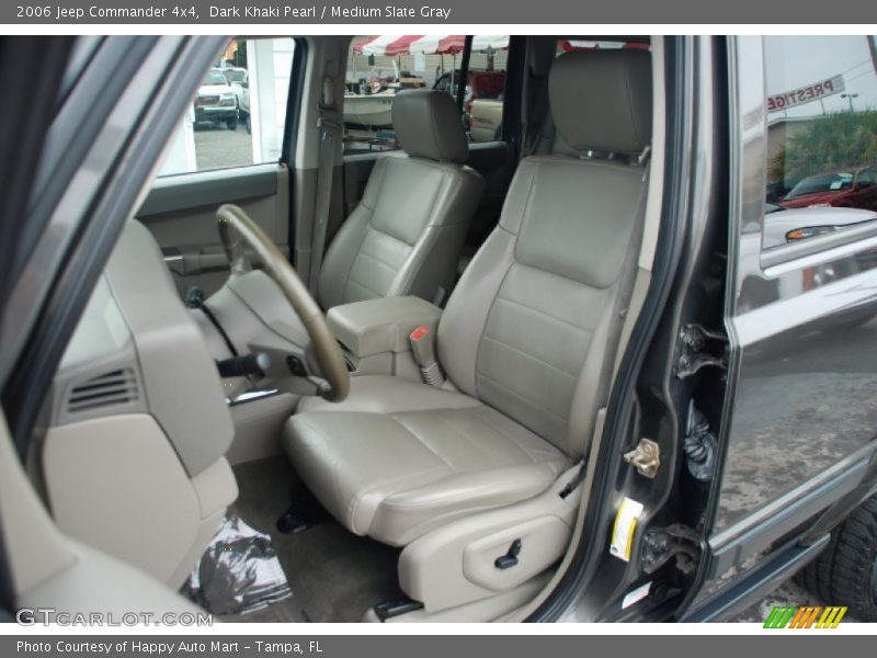 Dark Khaki Pearl / Medium Slate Gray 2006 Jeep Commander 4x4