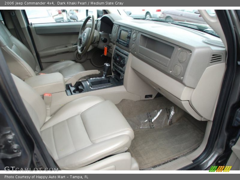 Dark Khaki Pearl / Medium Slate Gray 2006 Jeep Commander 4x4