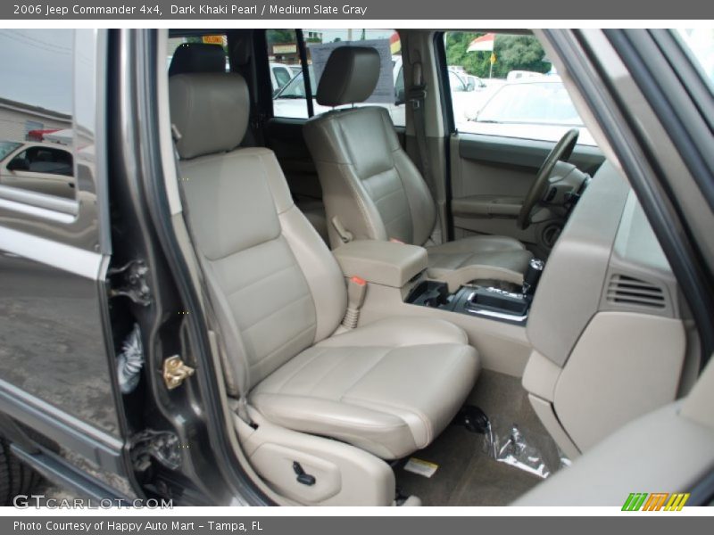 Dark Khaki Pearl / Medium Slate Gray 2006 Jeep Commander 4x4