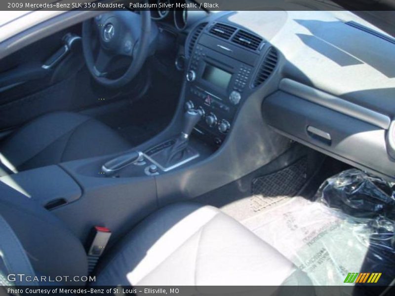 Palladium Silver Metallic / Black 2009 Mercedes-Benz SLK 350 Roadster