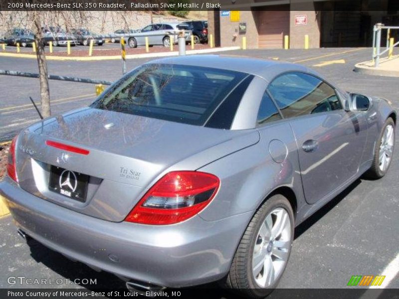 Palladium Silver Metallic / Black 2009 Mercedes-Benz SLK 350 Roadster