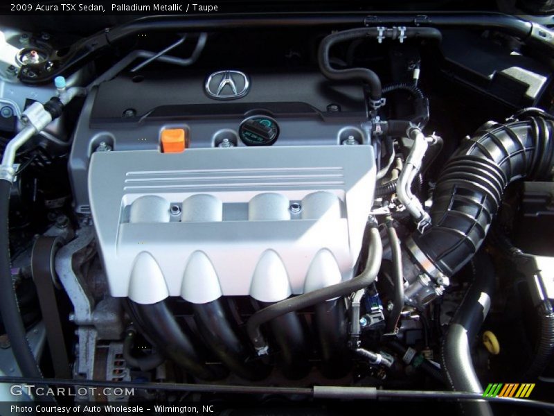 Palladium Metallic / Taupe 2009 Acura TSX Sedan