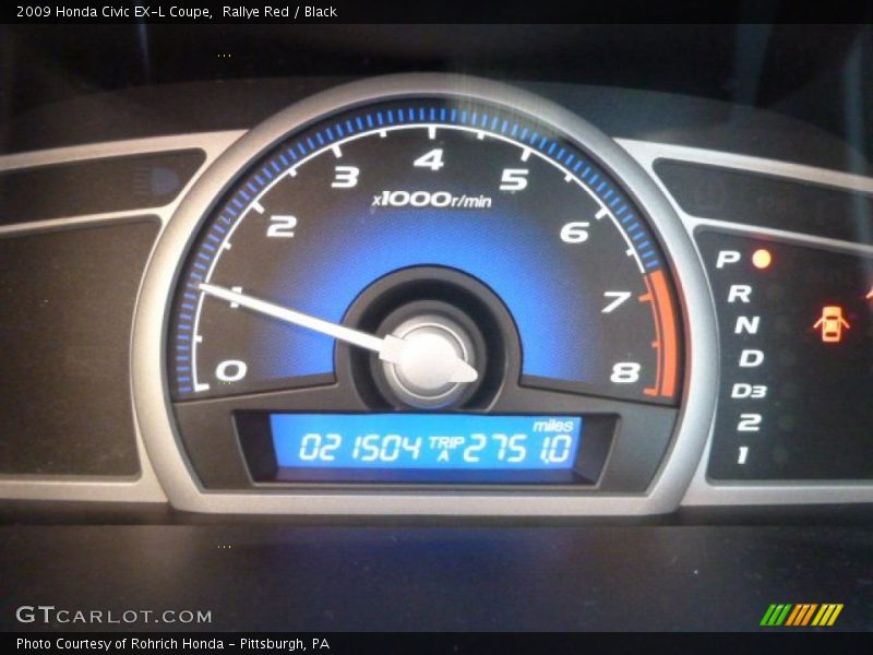  2009 Civic EX-L Coupe EX-L Coupe Gauges