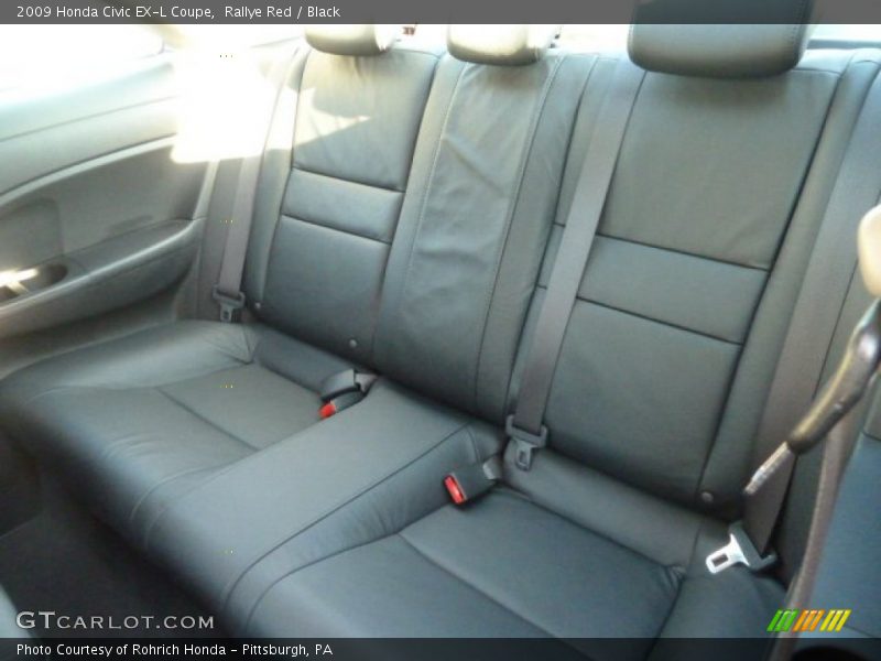 Rallye Red / Black 2009 Honda Civic EX-L Coupe