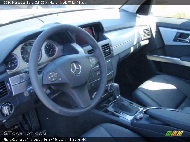 Arctic White / Black 2010 Mercedes-Benz GLK 350 4Matic