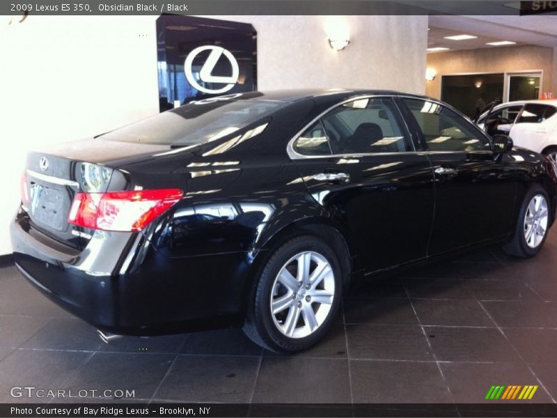 Obsidian Black / Black 2009 Lexus ES 350