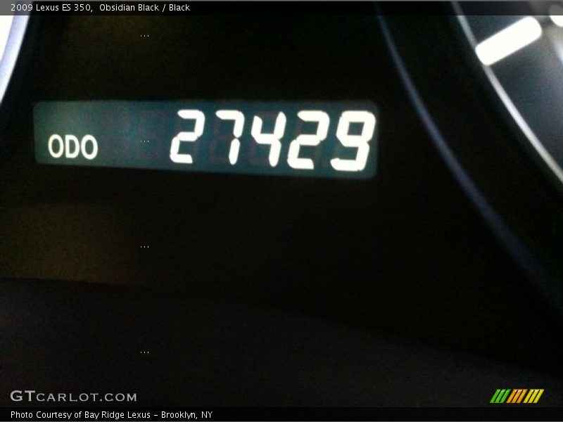 Obsidian Black / Black 2009 Lexus ES 350
