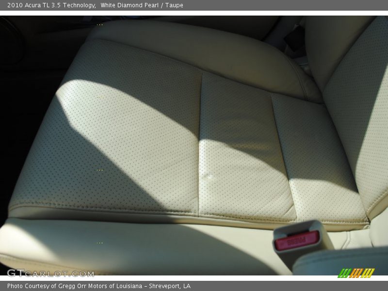 White Diamond Pearl / Taupe 2010 Acura TL 3.5 Technology