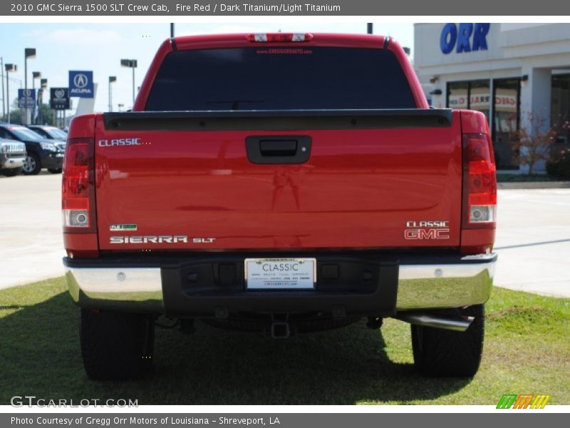 Fire Red / Dark Titanium/Light Titanium 2010 GMC Sierra 1500 SLT Crew Cab