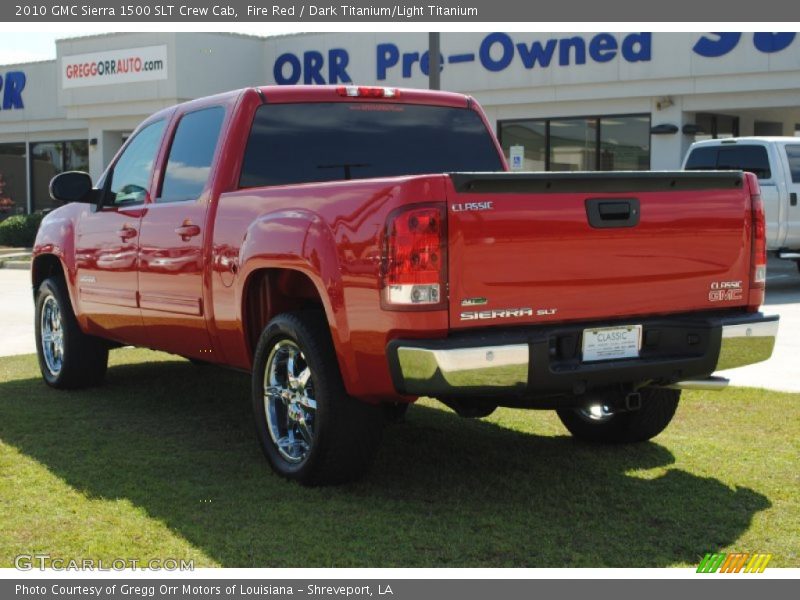 Fire Red / Dark Titanium/Light Titanium 2010 GMC Sierra 1500 SLT Crew Cab