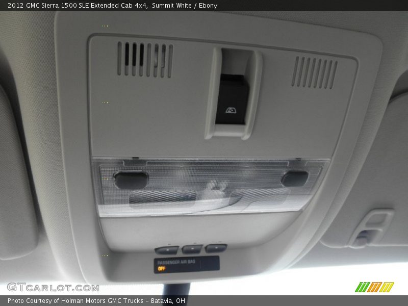 Summit White / Ebony 2012 GMC Sierra 1500 SLE Extended Cab 4x4