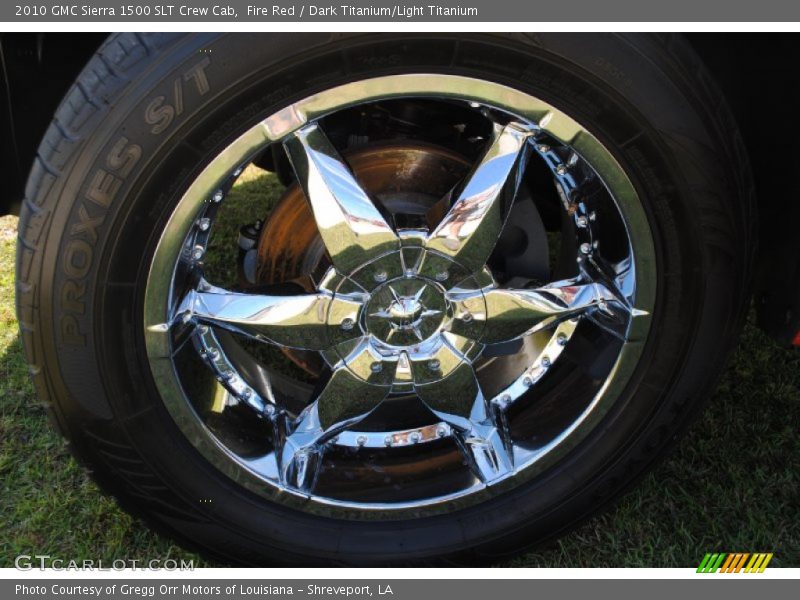 Fire Red / Dark Titanium/Light Titanium 2010 GMC Sierra 1500 SLT Crew Cab