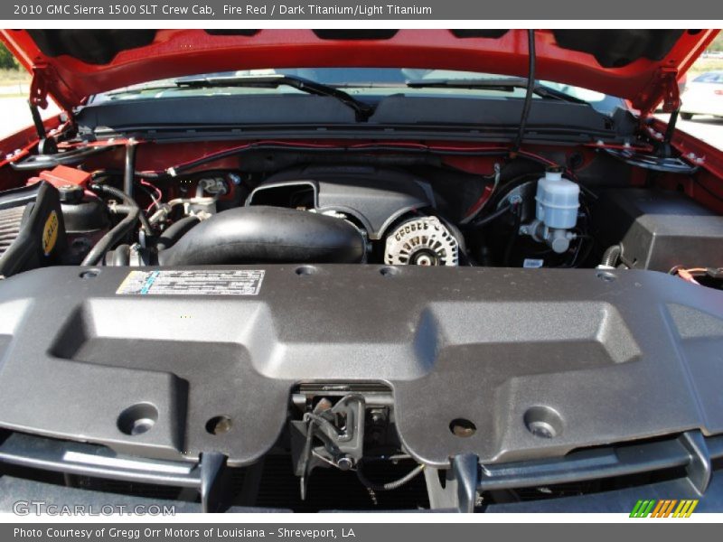 Fire Red / Dark Titanium/Light Titanium 2010 GMC Sierra 1500 SLT Crew Cab