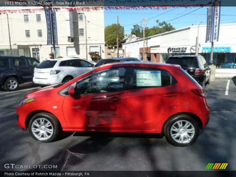 True Red / Black 2011 Mazda MAZDA2 Sport