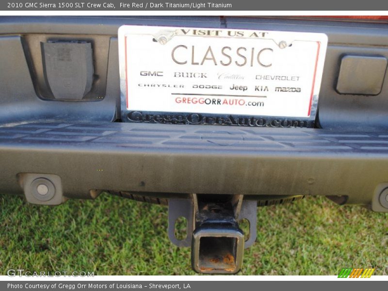 Fire Red / Dark Titanium/Light Titanium 2010 GMC Sierra 1500 SLT Crew Cab