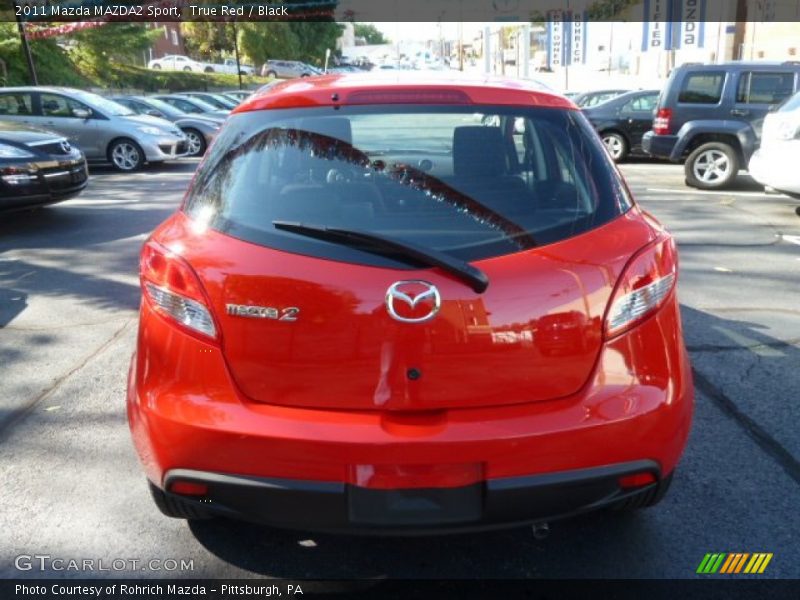 True Red / Black 2011 Mazda MAZDA2 Sport
