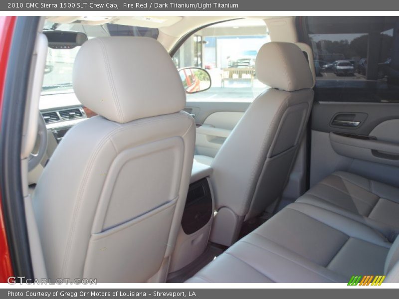 Fire Red / Dark Titanium/Light Titanium 2010 GMC Sierra 1500 SLT Crew Cab