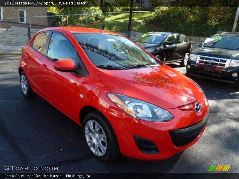 True Red / Black 2011 Mazda MAZDA2 Sport