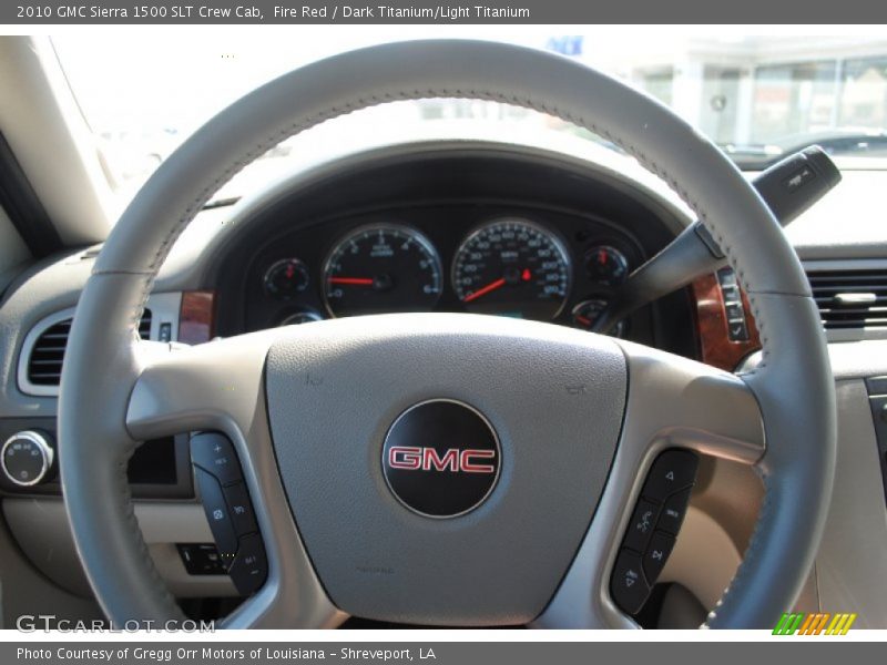 Fire Red / Dark Titanium/Light Titanium 2010 GMC Sierra 1500 SLT Crew Cab