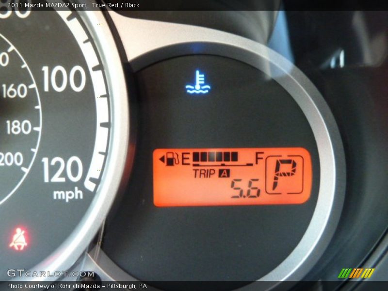 True Red / Black 2011 Mazda MAZDA2 Sport