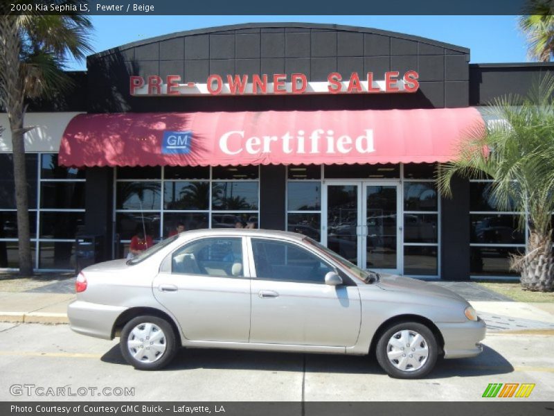 Pewter / Beige 2000 Kia Sephia LS