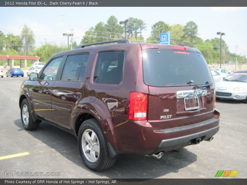 Dark Cherry Pearl II / Black 2012 Honda Pilot EX-L