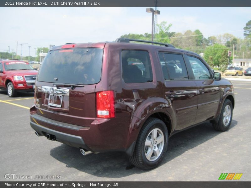 Dark Cherry Pearl II / Black 2012 Honda Pilot EX-L