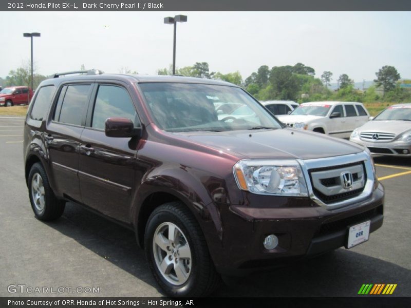 Dark Cherry Pearl II / Black 2012 Honda Pilot EX-L