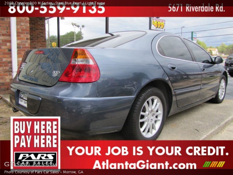 Steel Blue Pearl / Light Taupe 2002 Chrysler 300 M Sedan