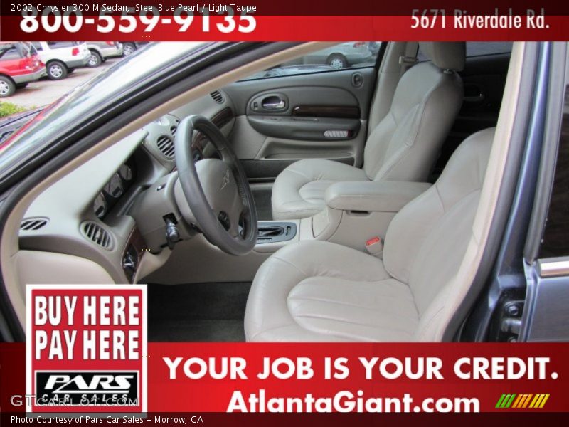 Steel Blue Pearl / Light Taupe 2002 Chrysler 300 M Sedan