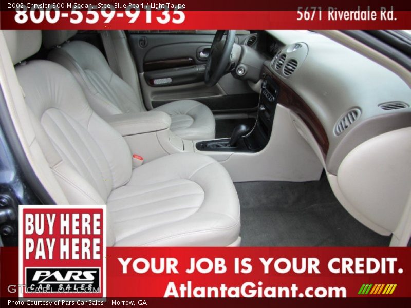 Steel Blue Pearl / Light Taupe 2002 Chrysler 300 M Sedan