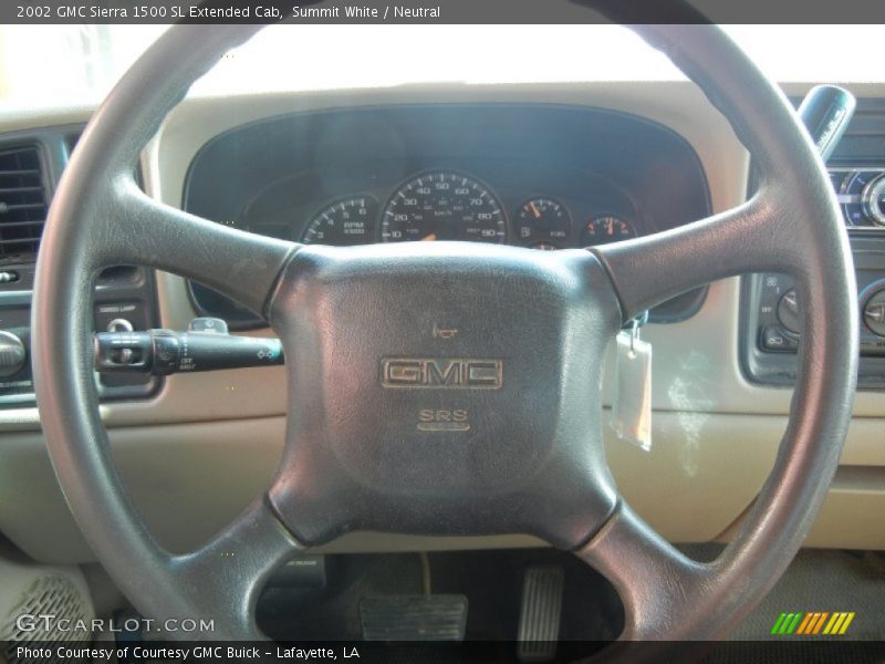 Summit White / Neutral 2002 GMC Sierra 1500 SL Extended Cab