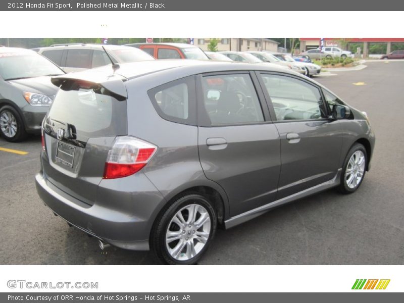 Polished Metal Metallic / Black 2012 Honda Fit Sport