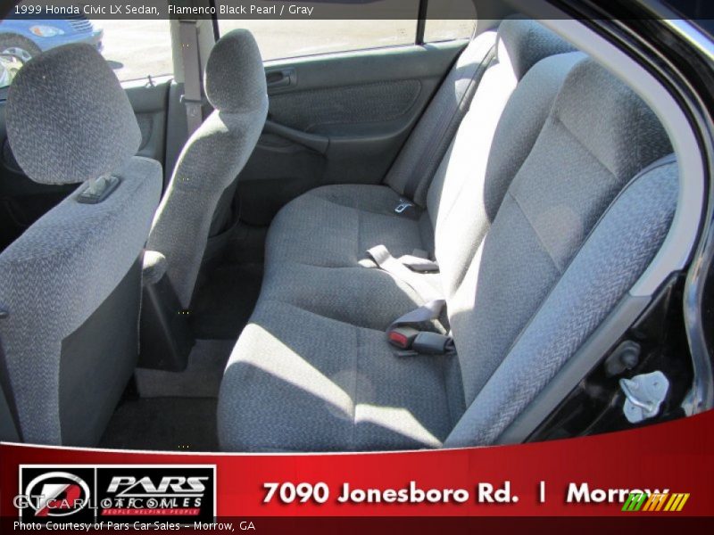 Flamenco Black Pearl / Gray 1999 Honda Civic LX Sedan