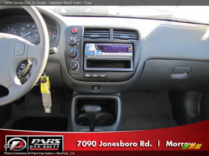 Flamenco Black Pearl / Gray 1999 Honda Civic LX Sedan