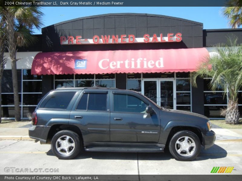 Dark Gray Metallic / Medium Pewter 2004 Chevrolet TrailBlazer LS