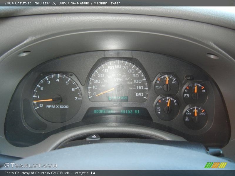 Dark Gray Metallic / Medium Pewter 2004 Chevrolet TrailBlazer LS