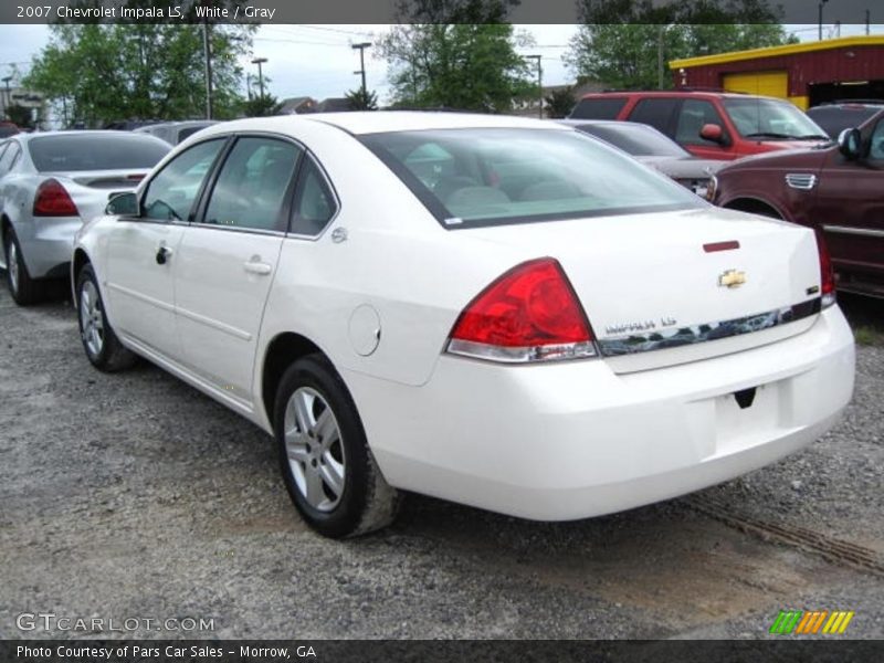 White / Gray 2007 Chevrolet Impala LS