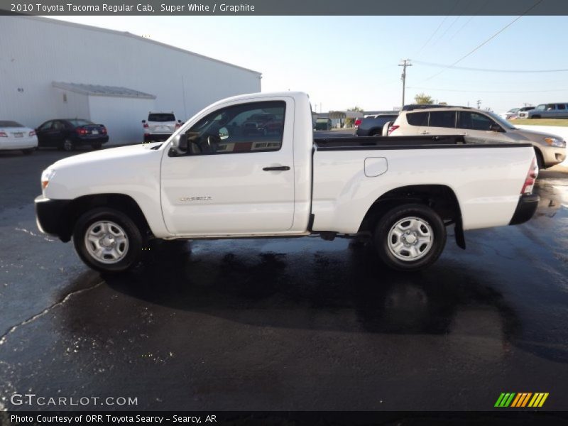 Super White / Graphite 2010 Toyota Tacoma Regular Cab