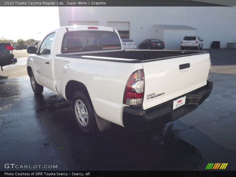 Super White / Graphite 2010 Toyota Tacoma Regular Cab