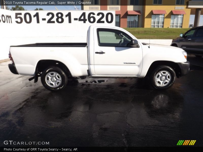Super White / Graphite 2010 Toyota Tacoma Regular Cab