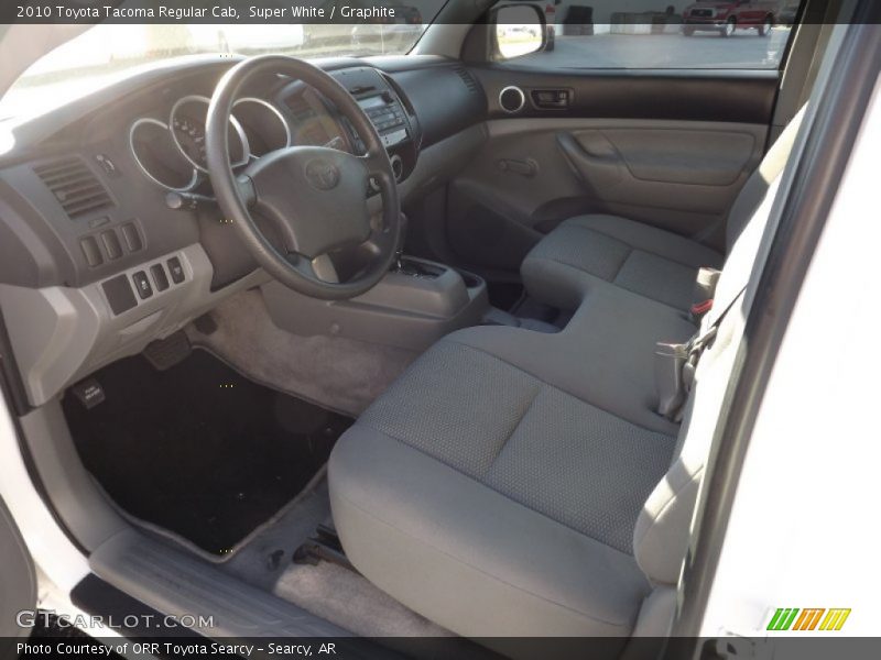 Super White / Graphite 2010 Toyota Tacoma Regular Cab