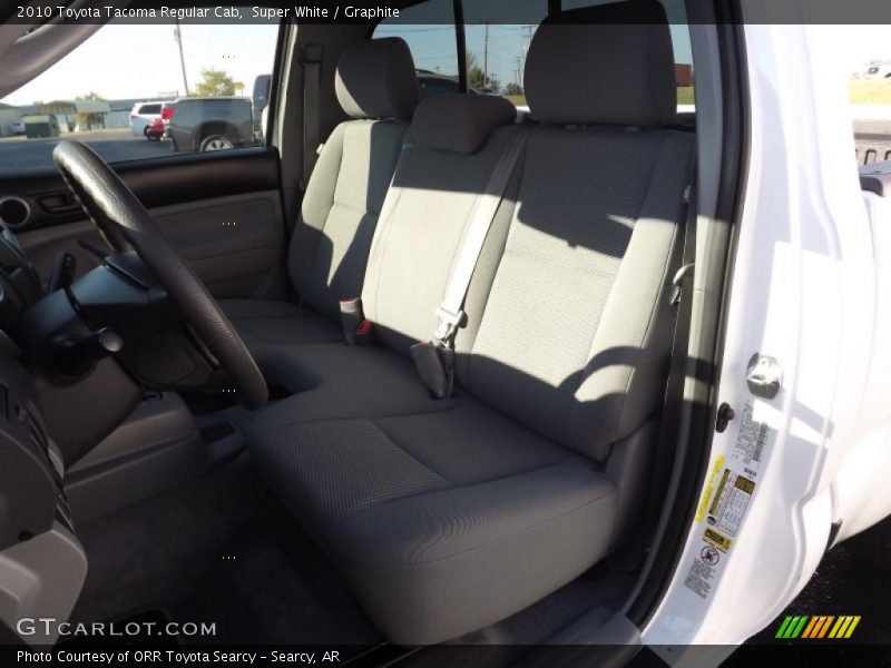 Super White / Graphite 2010 Toyota Tacoma Regular Cab