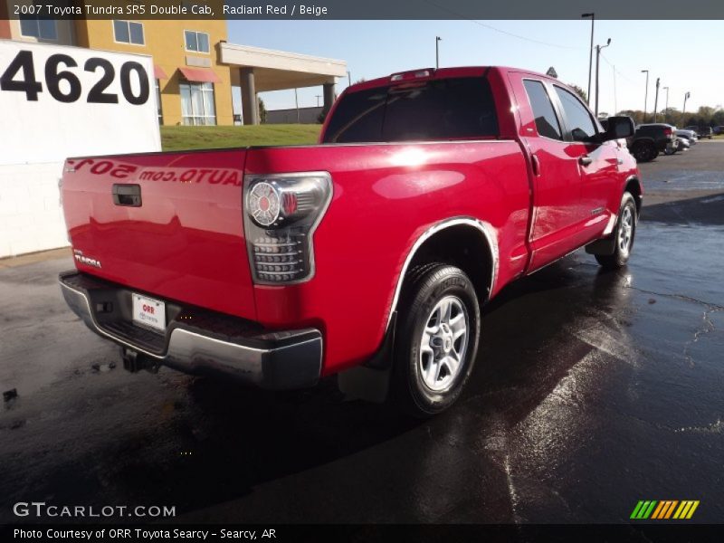 Radiant Red / Beige 2007 Toyota Tundra SR5 Double Cab