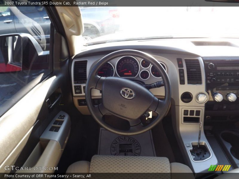 Radiant Red / Beige 2007 Toyota Tundra SR5 Double Cab