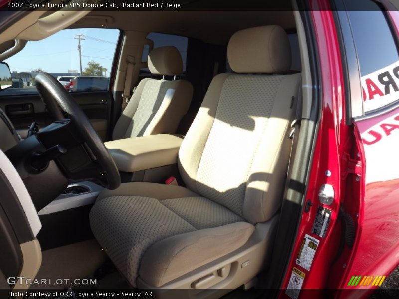 Radiant Red / Beige 2007 Toyota Tundra SR5 Double Cab